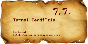 Tarnai Terézia névjegykártya